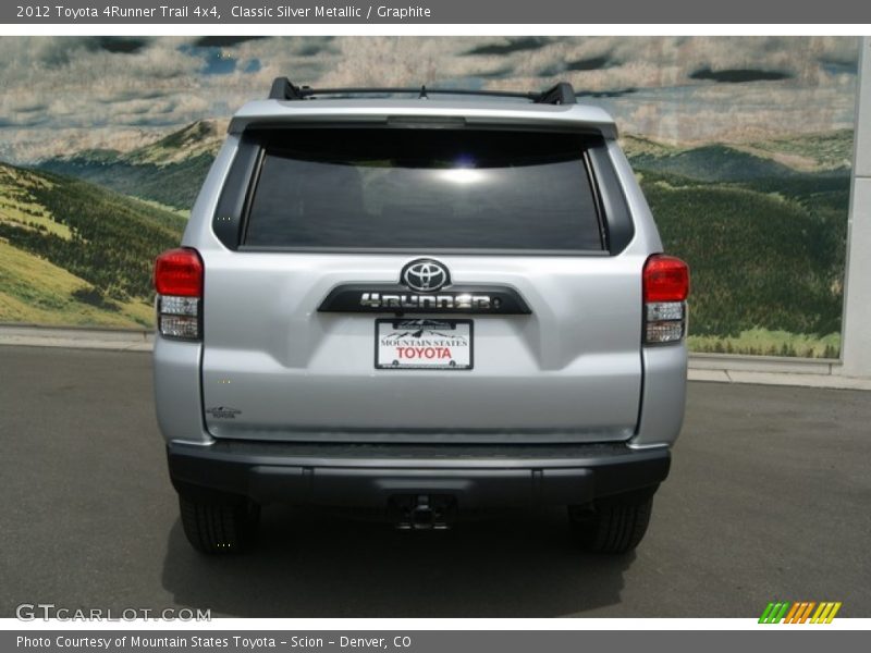 Classic Silver Metallic / Graphite 2012 Toyota 4Runner Trail 4x4
