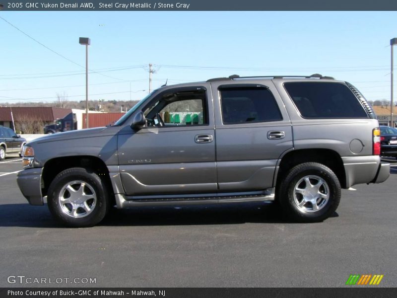 Steel Gray Metallic / Stone Gray 2005 GMC Yukon Denali AWD