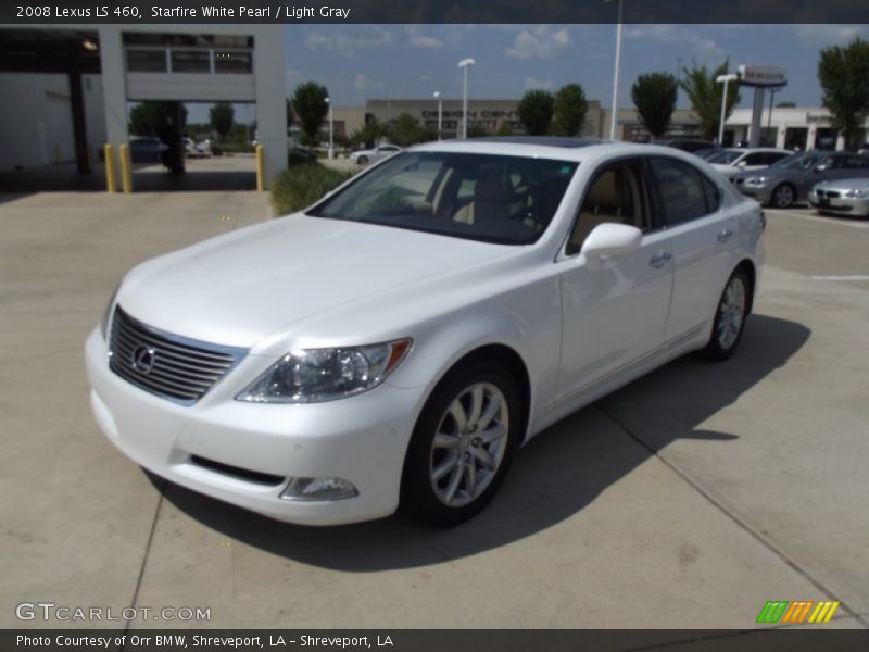 Starfire White Pearl / Light Gray 2008 Lexus LS 460