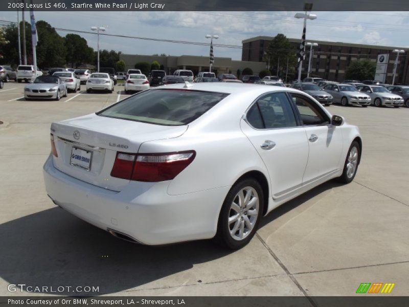 Starfire White Pearl / Light Gray 2008 Lexus LS 460