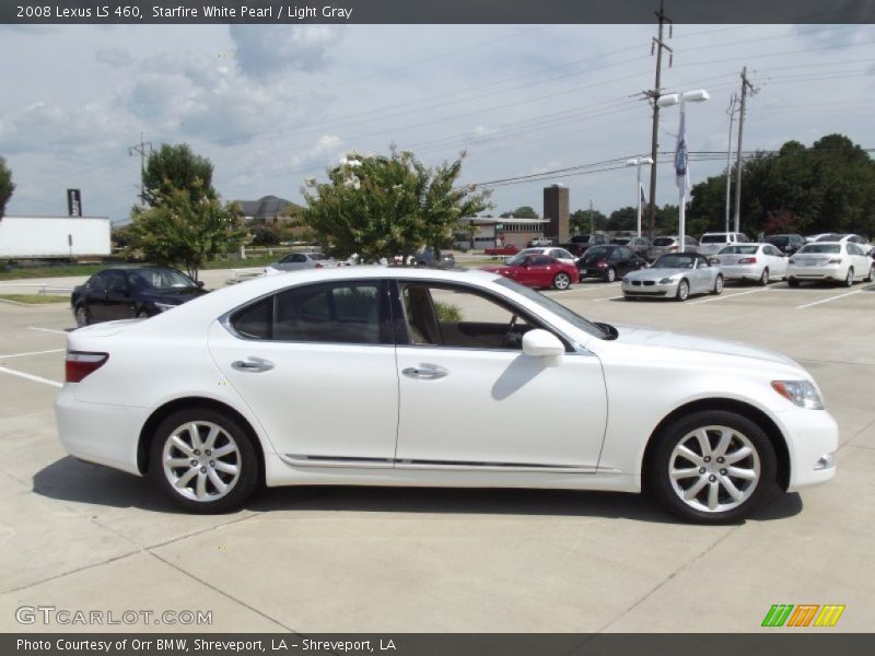 Starfire White Pearl / Light Gray 2008 Lexus LS 460