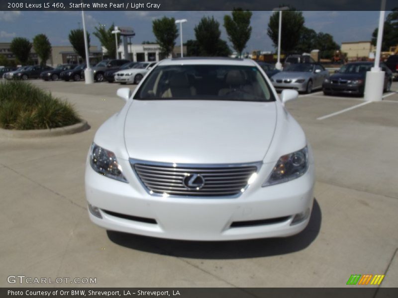 Starfire White Pearl / Light Gray 2008 Lexus LS 460