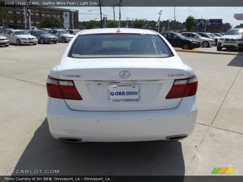 Starfire White Pearl / Light Gray 2008 Lexus LS 460