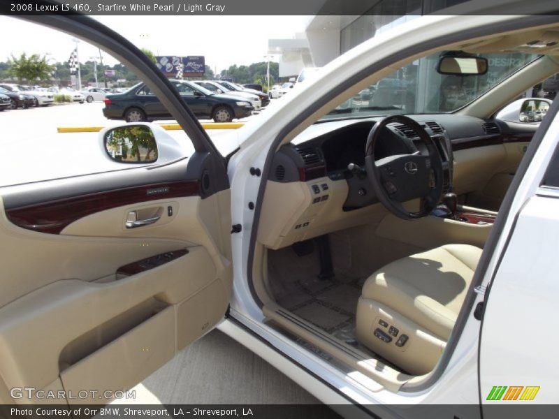 Starfire White Pearl / Light Gray 2008 Lexus LS 460