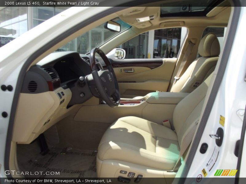 Starfire White Pearl / Light Gray 2008 Lexus LS 460