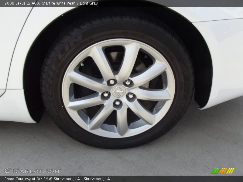 Starfire White Pearl / Light Gray 2008 Lexus LS 460