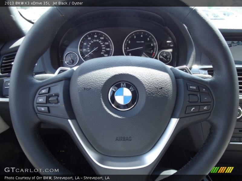 Jet Black / Oyster 2013 BMW X3 xDrive 35i