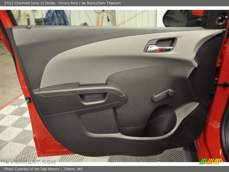 Victory Red / Jet Black/Dark Titanium 2012 Chevrolet Sonic LS Sedan
