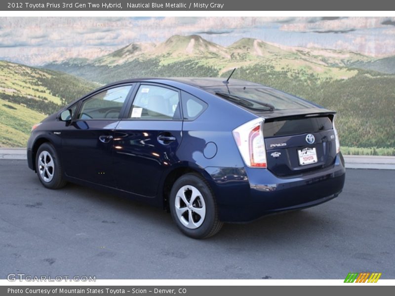 Nautical Blue Metallic / Misty Gray 2012 Toyota Prius 3rd Gen Two Hybrid