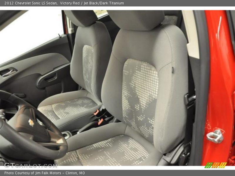 Victory Red / Jet Black/Dark Titanium 2012 Chevrolet Sonic LS Sedan