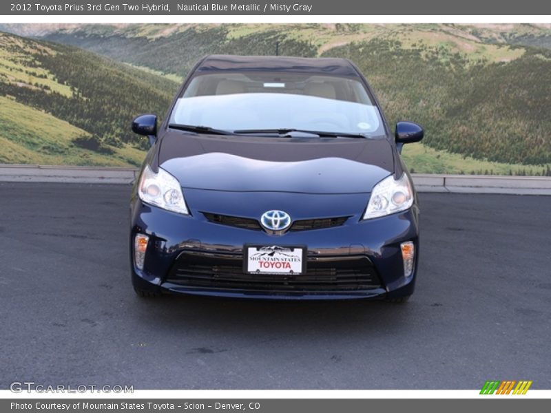 Nautical Blue Metallic / Misty Gray 2012 Toyota Prius 3rd Gen Two Hybrid