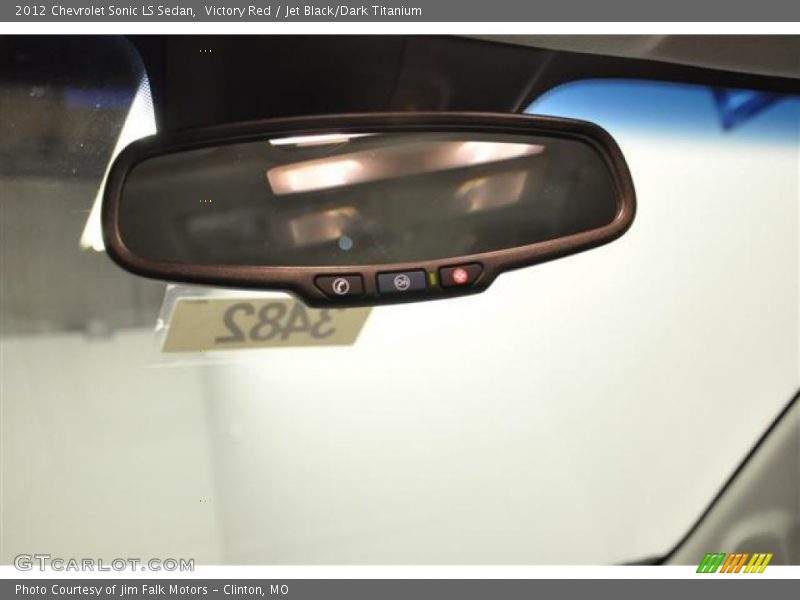 Victory Red / Jet Black/Dark Titanium 2012 Chevrolet Sonic LS Sedan