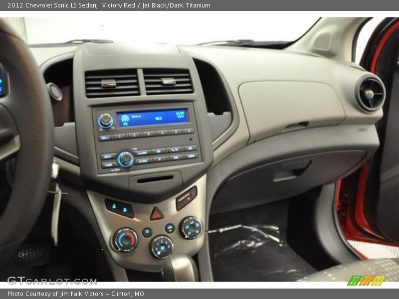 Victory Red / Jet Black/Dark Titanium 2012 Chevrolet Sonic LS Sedan