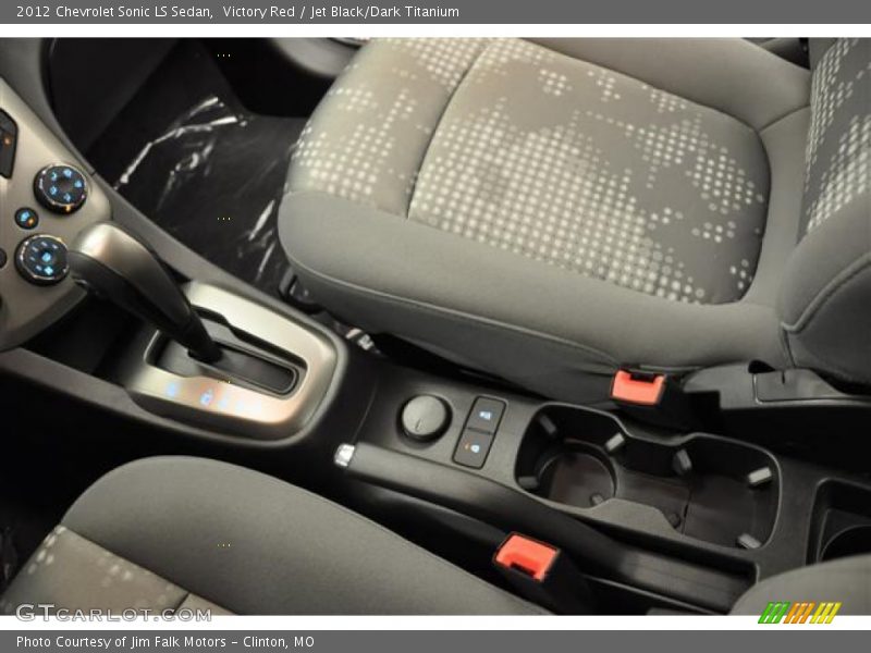 Victory Red / Jet Black/Dark Titanium 2012 Chevrolet Sonic LS Sedan