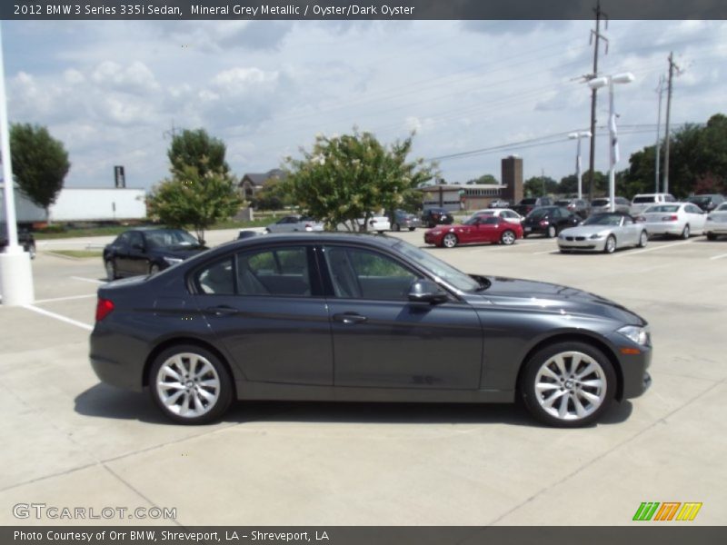 Mineral Grey Metallic / Oyster/Dark Oyster 2012 BMW 3 Series 335i Sedan