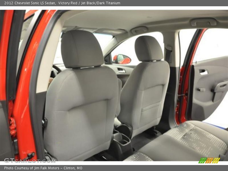 Victory Red / Jet Black/Dark Titanium 2012 Chevrolet Sonic LS Sedan