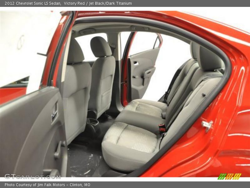 Victory Red / Jet Black/Dark Titanium 2012 Chevrolet Sonic LS Sedan