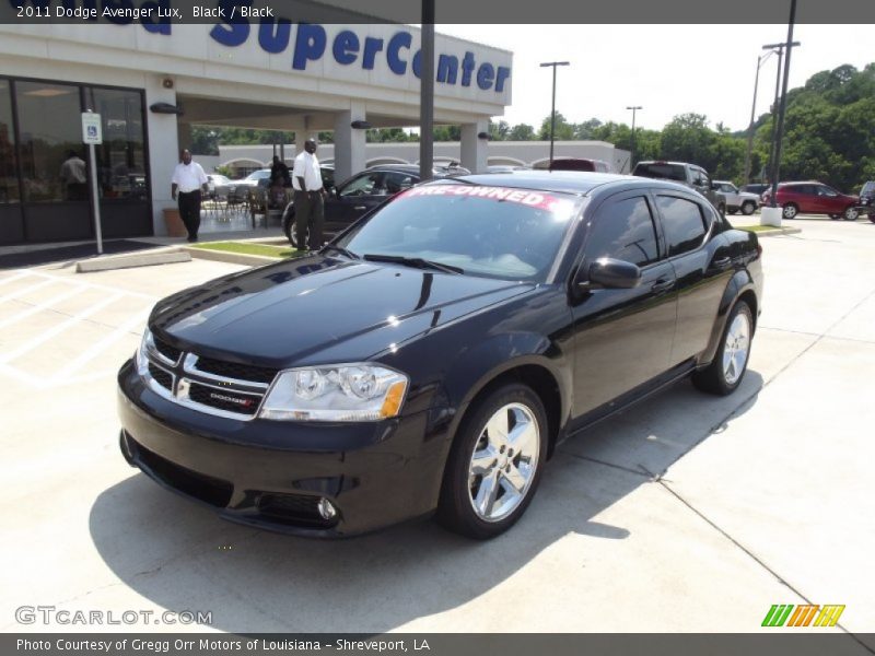 Black / Black 2011 Dodge Avenger Lux