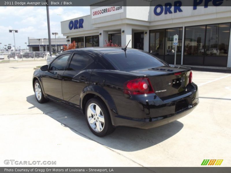 Black / Black 2011 Dodge Avenger Lux