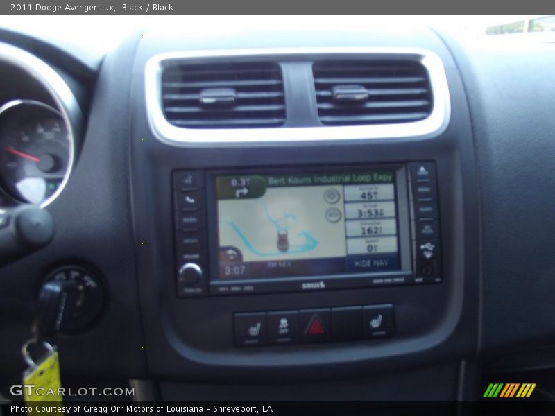 Black / Black 2011 Dodge Avenger Lux