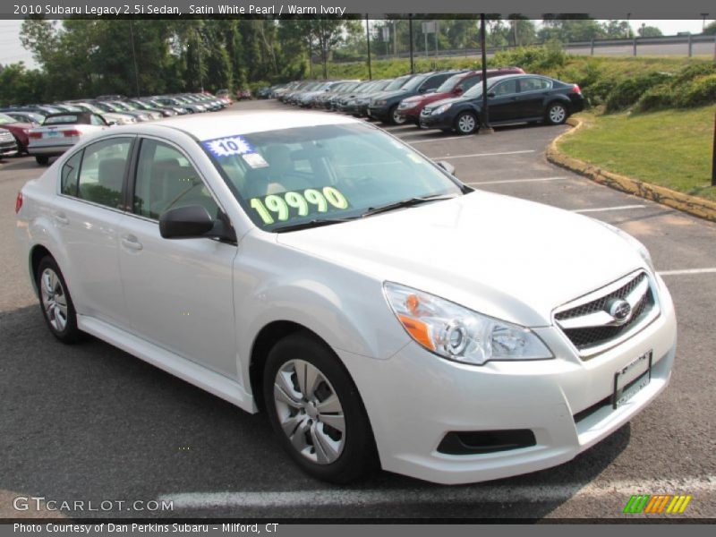 Satin White Pearl / Warm Ivory 2010 Subaru Legacy 2.5i Sedan