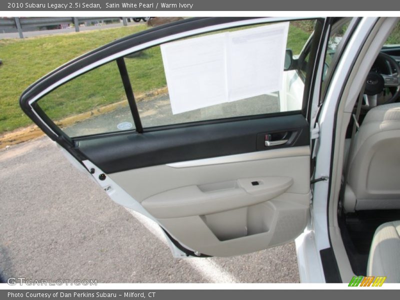 Door Panel of 2010 Legacy 2.5i Sedan