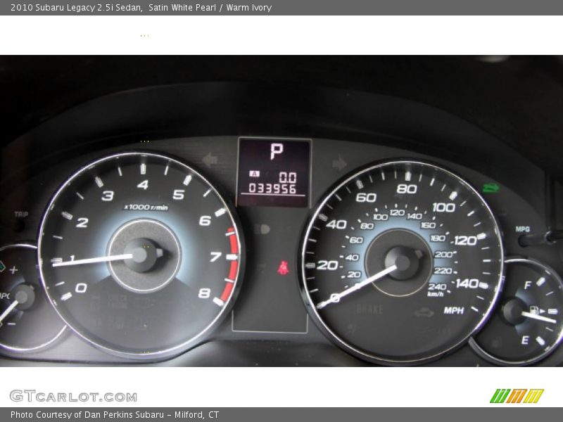  2010 Legacy 2.5i Sedan 2.5i Sedan Gauges