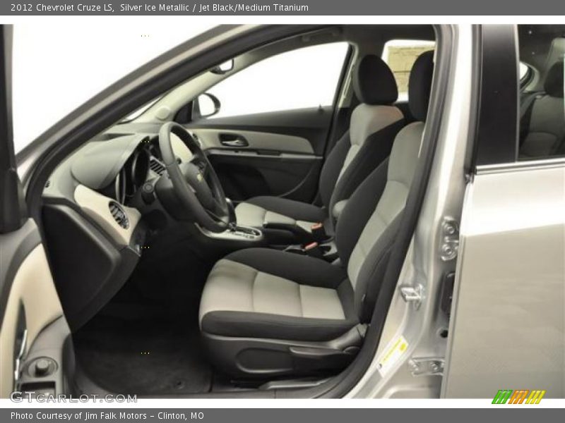 Silver Ice Metallic / Jet Black/Medium Titanium 2012 Chevrolet Cruze LS
