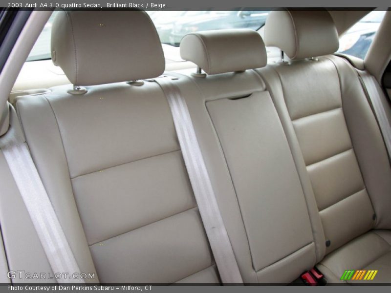 Brilliant Black / Beige 2003 Audi A4 3.0 quattro Sedan