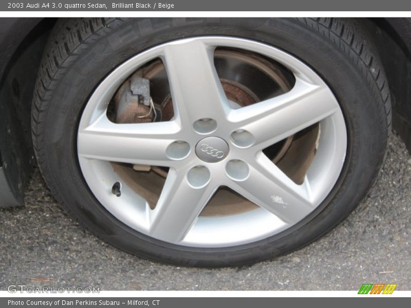 Brilliant Black / Beige 2003 Audi A4 3.0 quattro Sedan