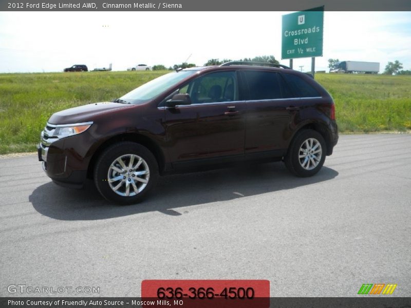 Cinnamon Metallic / Sienna 2012 Ford Edge Limited AWD