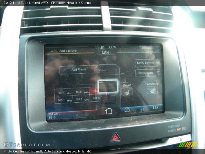 Cinnamon Metallic / Sienna 2012 Ford Edge Limited AWD