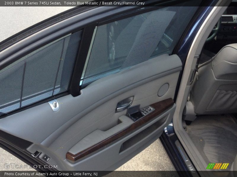 Toledo Blue Metallic / Basalt Grey/Flannel Grey 2003 BMW 7 Series 745Li Sedan
