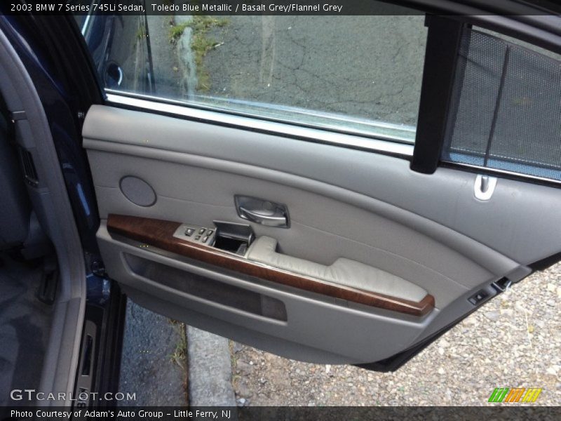 Toledo Blue Metallic / Basalt Grey/Flannel Grey 2003 BMW 7 Series 745Li Sedan