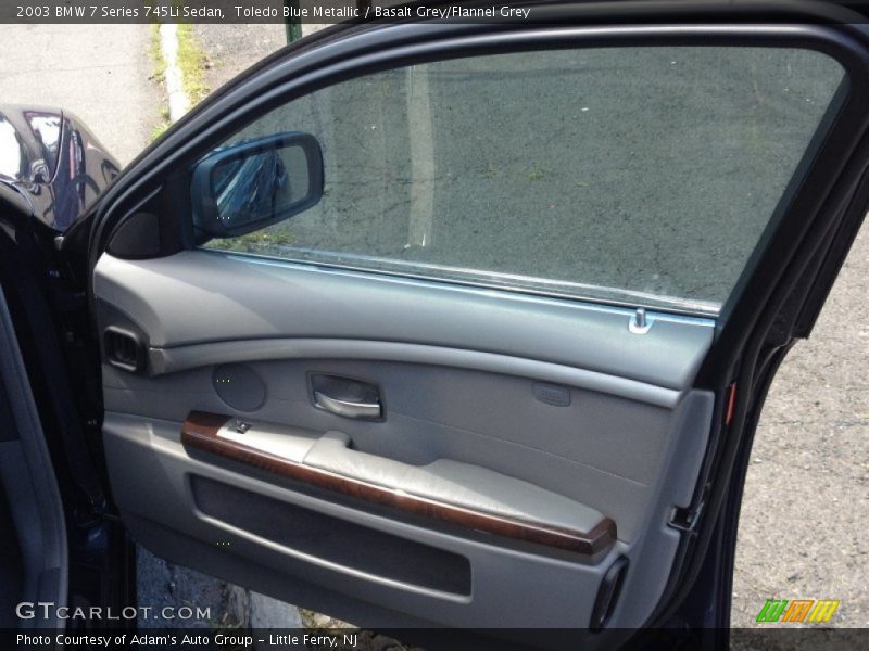 Toledo Blue Metallic / Basalt Grey/Flannel Grey 2003 BMW 7 Series 745Li Sedan