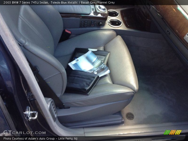 Toledo Blue Metallic / Basalt Grey/Flannel Grey 2003 BMW 7 Series 745Li Sedan