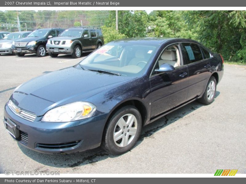 Imperial Blue Metallic / Neutral Beige 2007 Chevrolet Impala LS