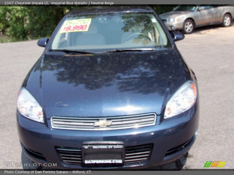 Imperial Blue Metallic / Neutral Beige 2007 Chevrolet Impala LS