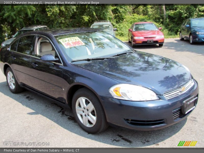 Imperial Blue Metallic / Neutral Beige 2007 Chevrolet Impala LS