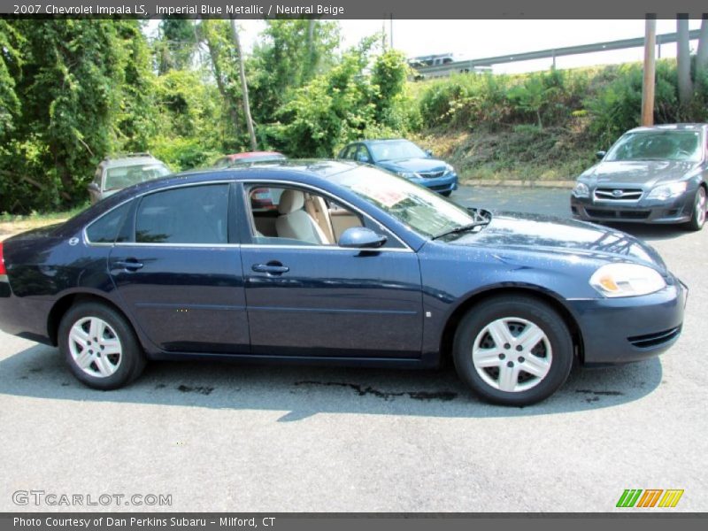 Imperial Blue Metallic / Neutral Beige 2007 Chevrolet Impala LS
