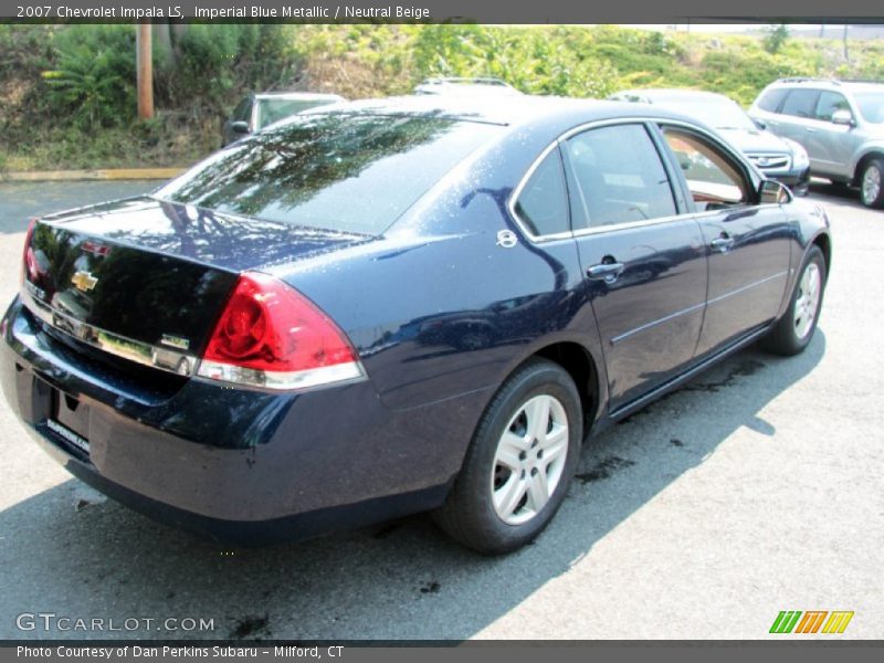 Imperial Blue Metallic / Neutral Beige 2007 Chevrolet Impala LS