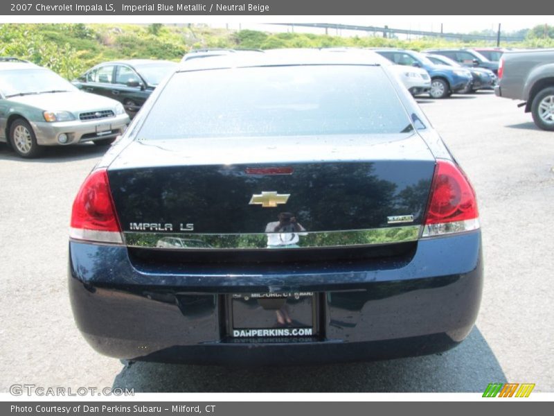 Imperial Blue Metallic / Neutral Beige 2007 Chevrolet Impala LS