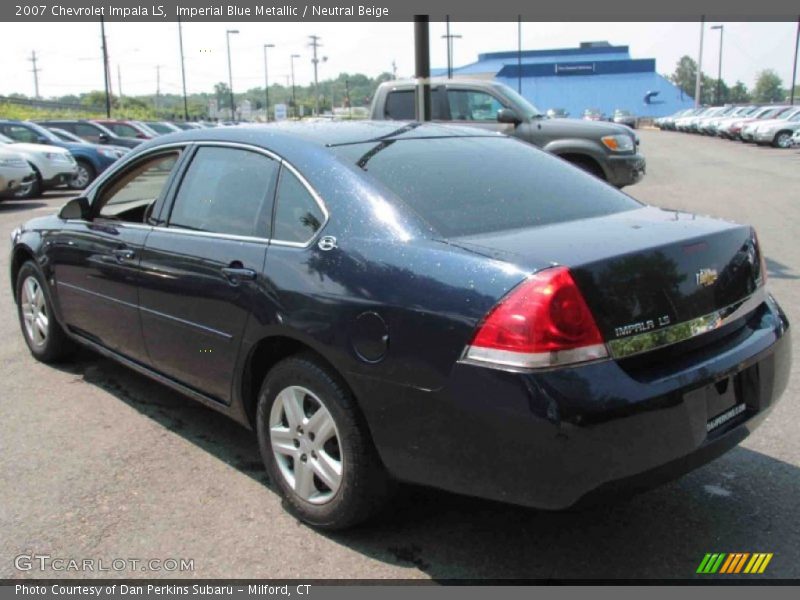 Imperial Blue Metallic / Neutral Beige 2007 Chevrolet Impala LS