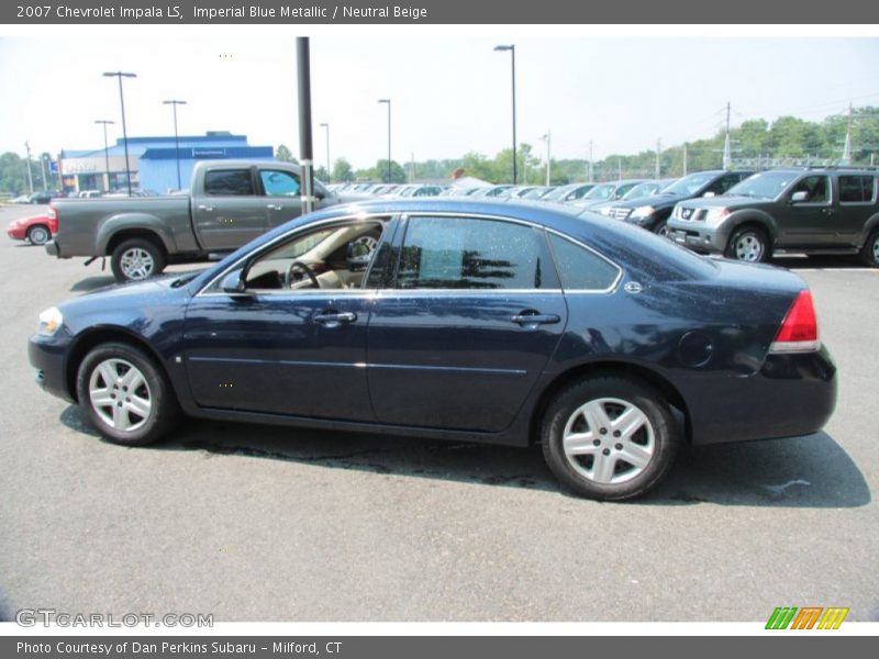 Imperial Blue Metallic / Neutral Beige 2007 Chevrolet Impala LS