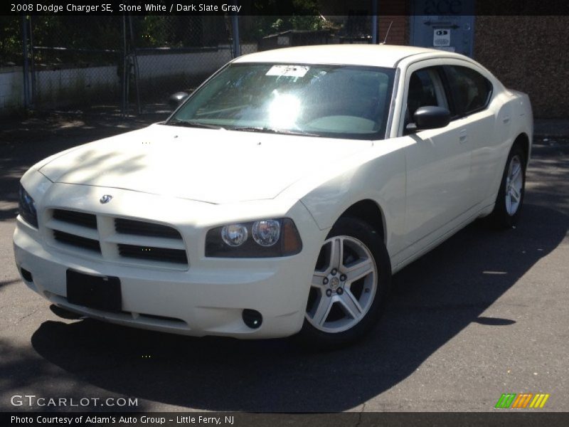 Stone White / Dark Slate Gray 2008 Dodge Charger SE