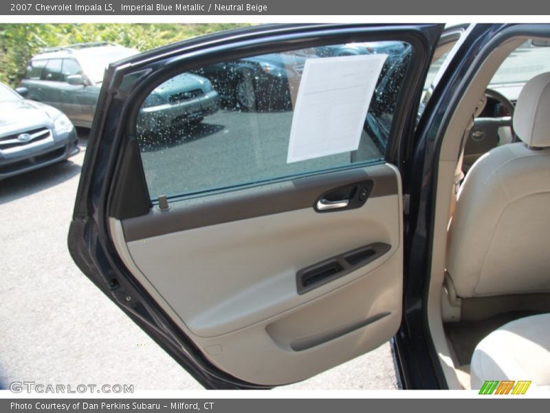 Imperial Blue Metallic / Neutral Beige 2007 Chevrolet Impala LS