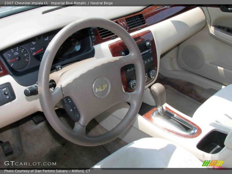 Imperial Blue Metallic / Neutral Beige 2007 Chevrolet Impala LS