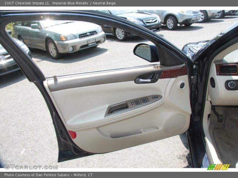 Imperial Blue Metallic / Neutral Beige 2007 Chevrolet Impala LS