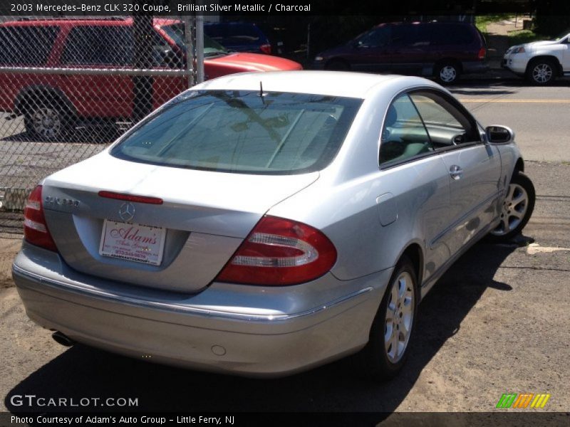 Brilliant Silver Metallic / Charcoal 2003 Mercedes-Benz CLK 320 Coupe