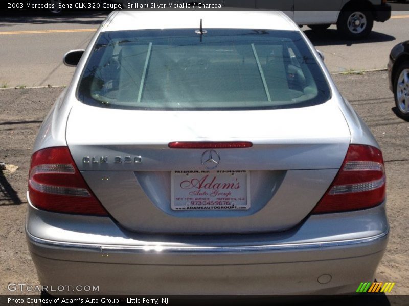 Brilliant Silver Metallic / Charcoal 2003 Mercedes-Benz CLK 320 Coupe